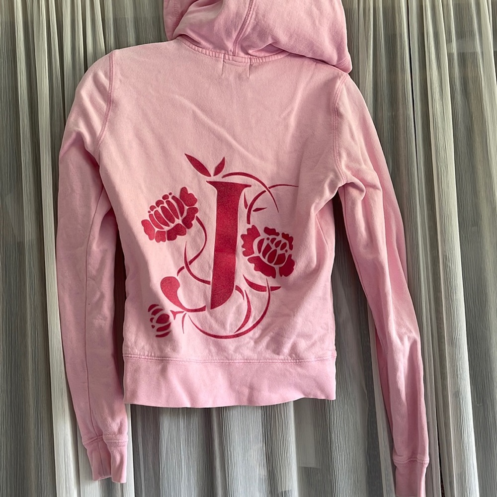 Juicy Couture Light Pink Cotton Zip-Up Jacket